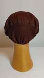 Plain Elastic Cap - Choco Brown