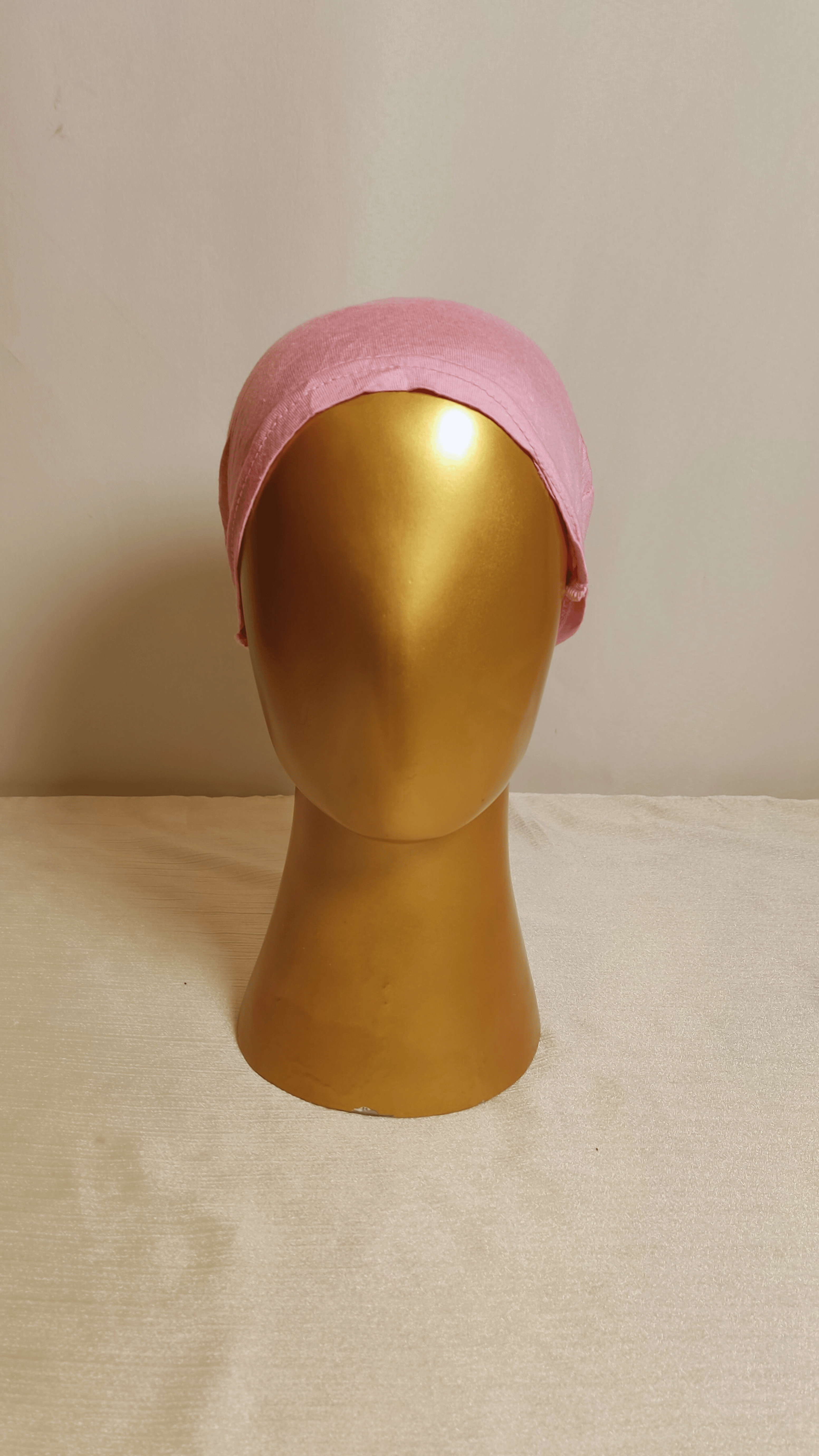 Bun Shape Cap - Baby Pink
