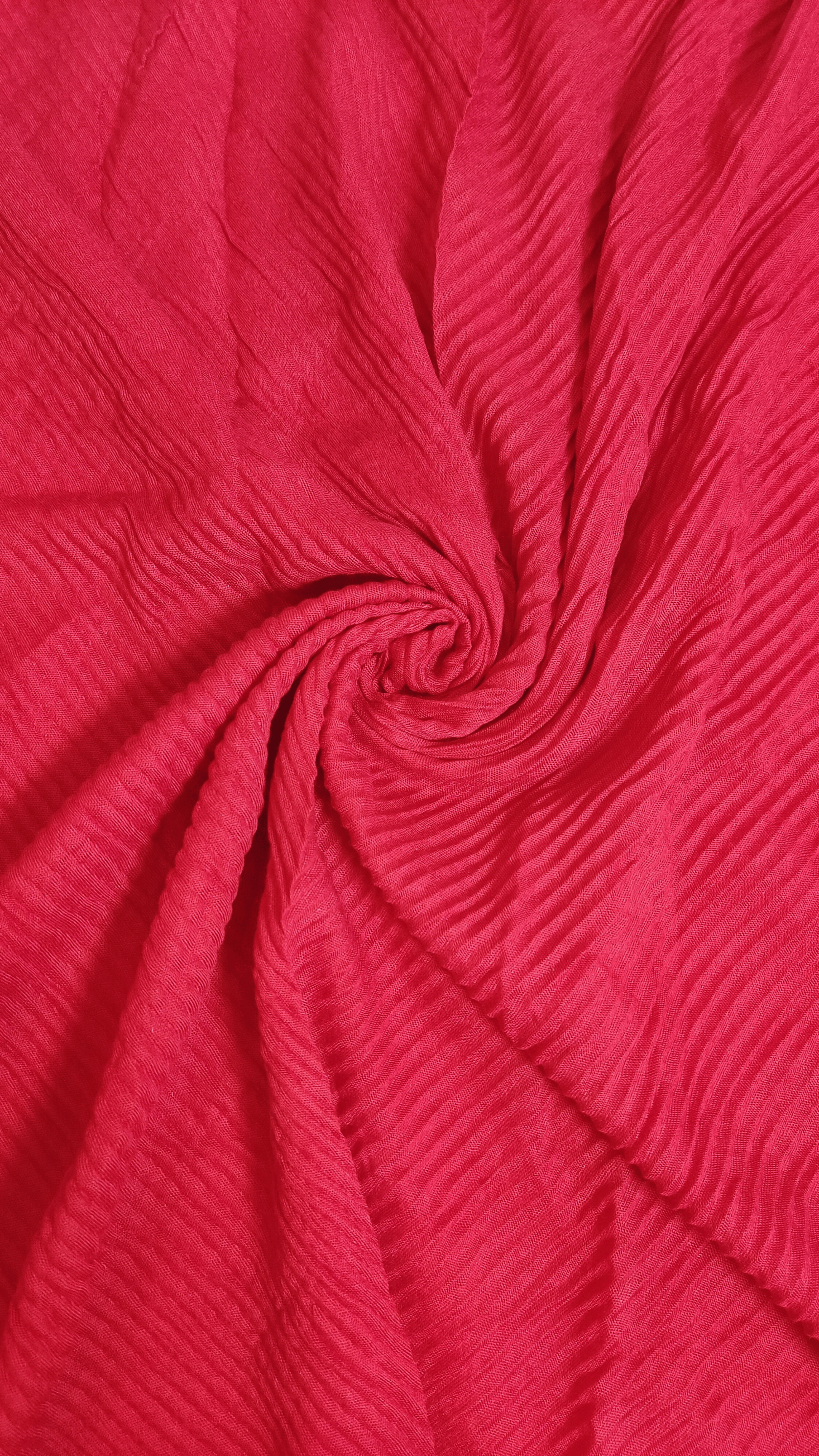 Crushed Lawn Hijabs - Cherry Red