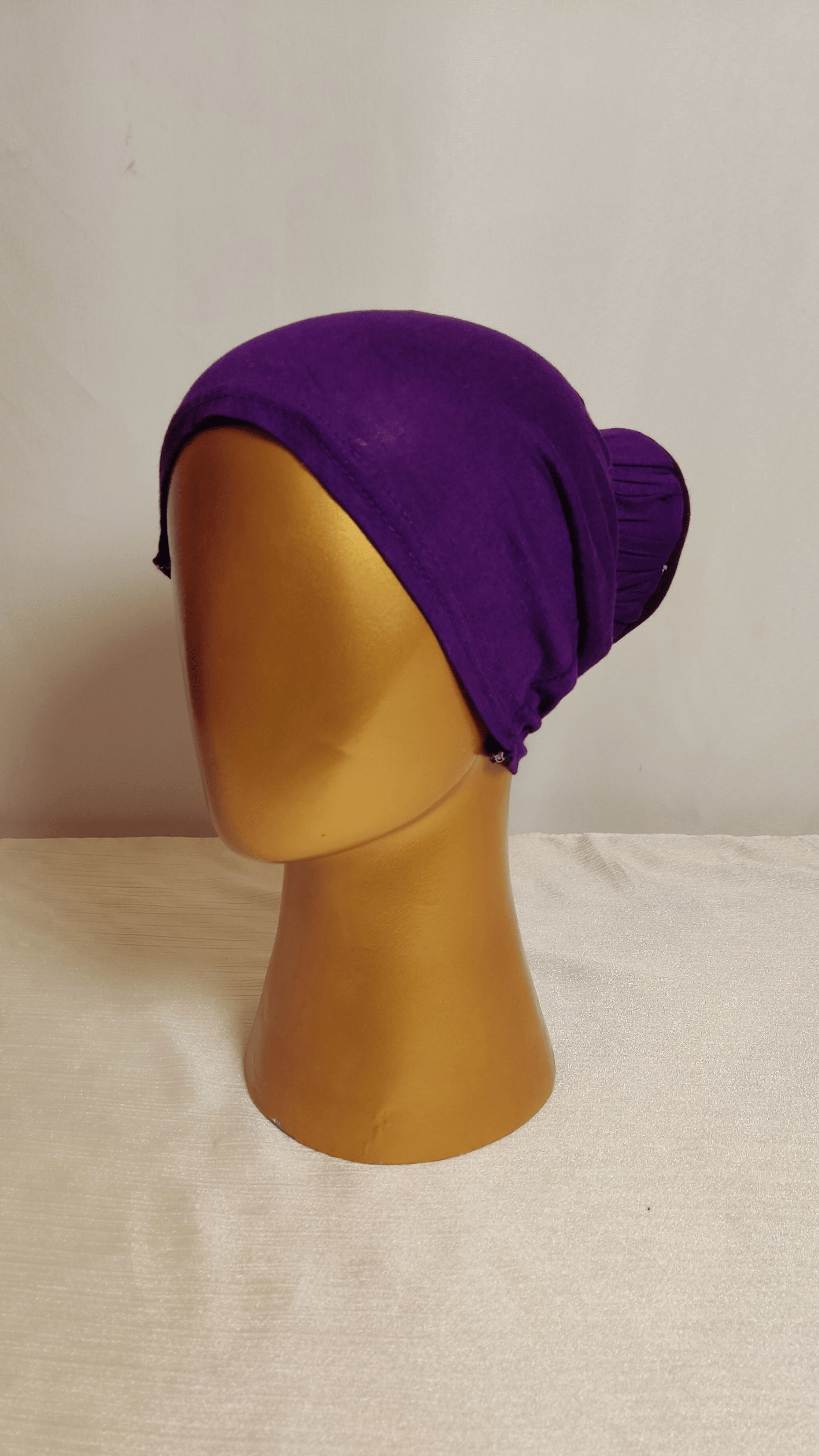 Bun Shape Cap - Plum