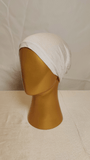 Plain Elastic Cap - White