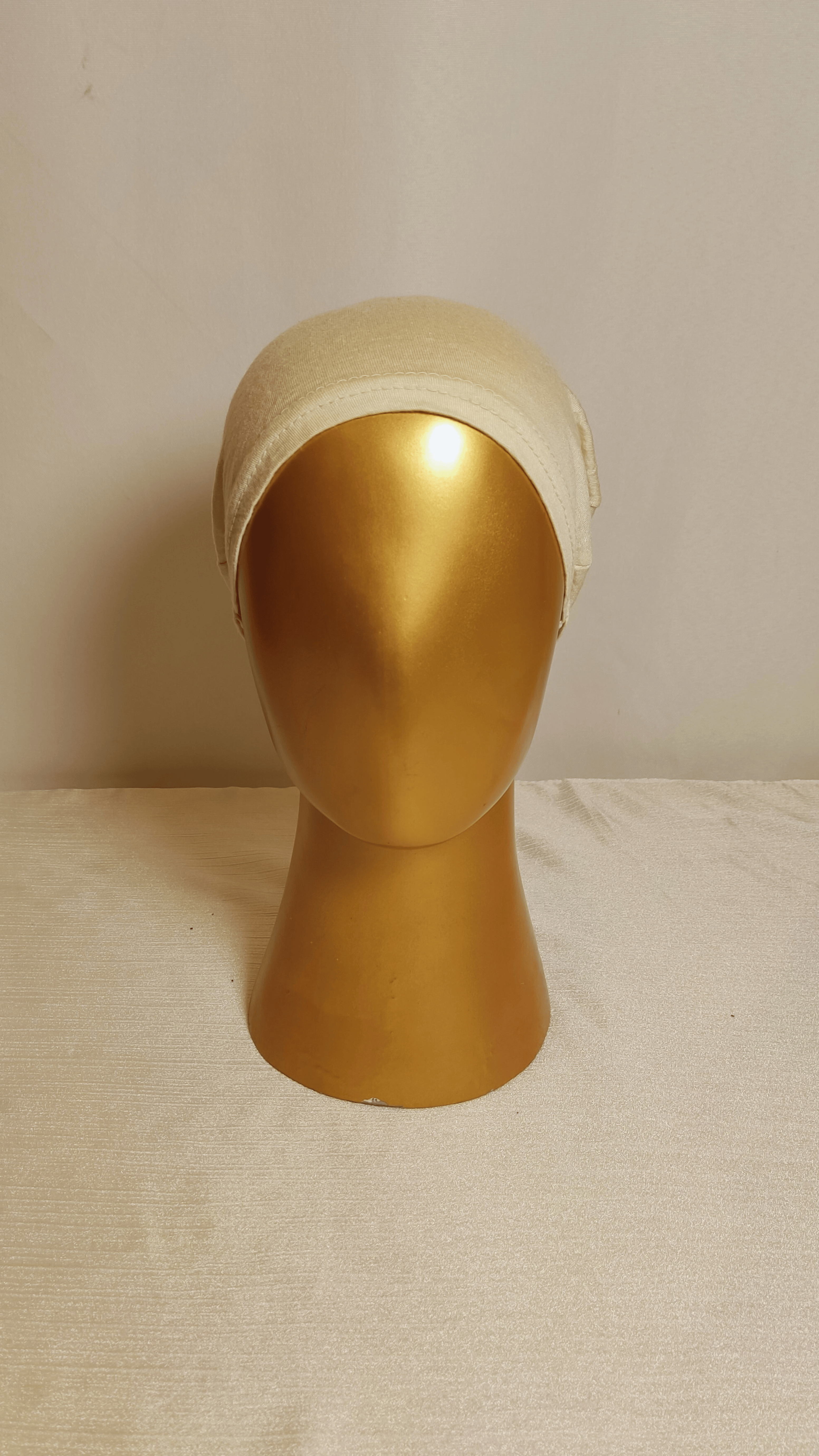 Bun Shape Cap - Cream