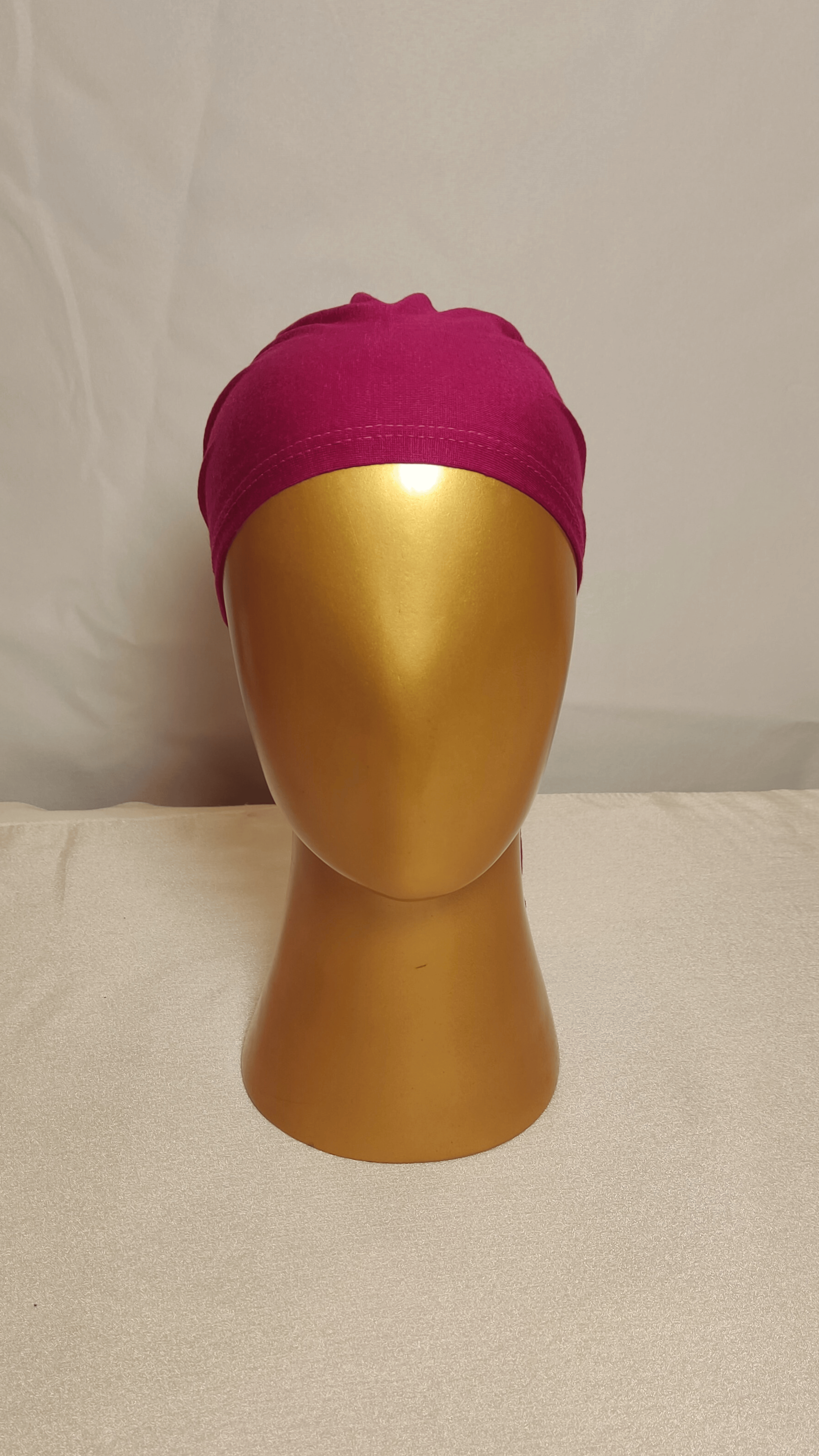 Plain Tie Back Cap  - Fuchsia