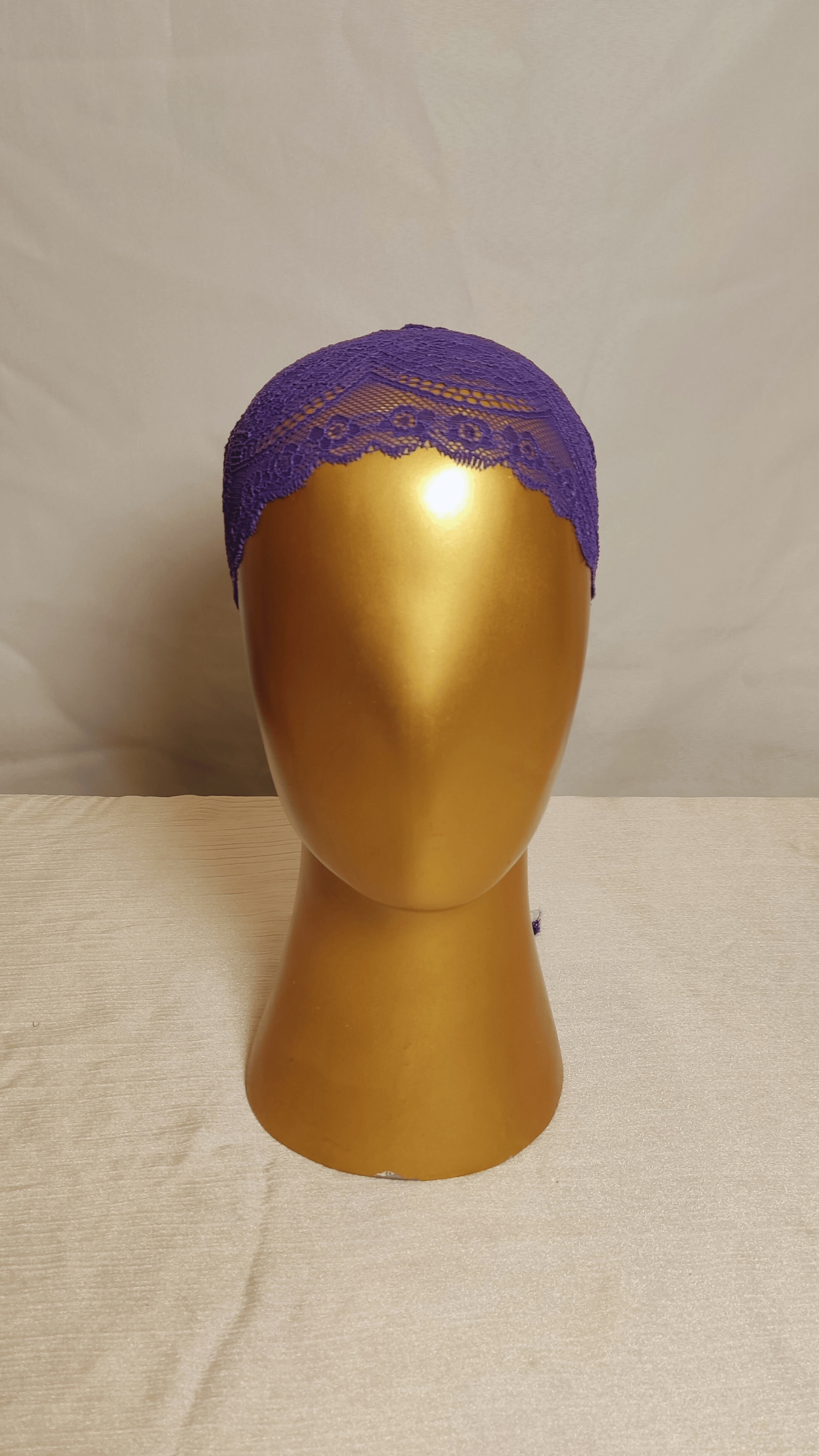 Plain Lace Cap - Violet