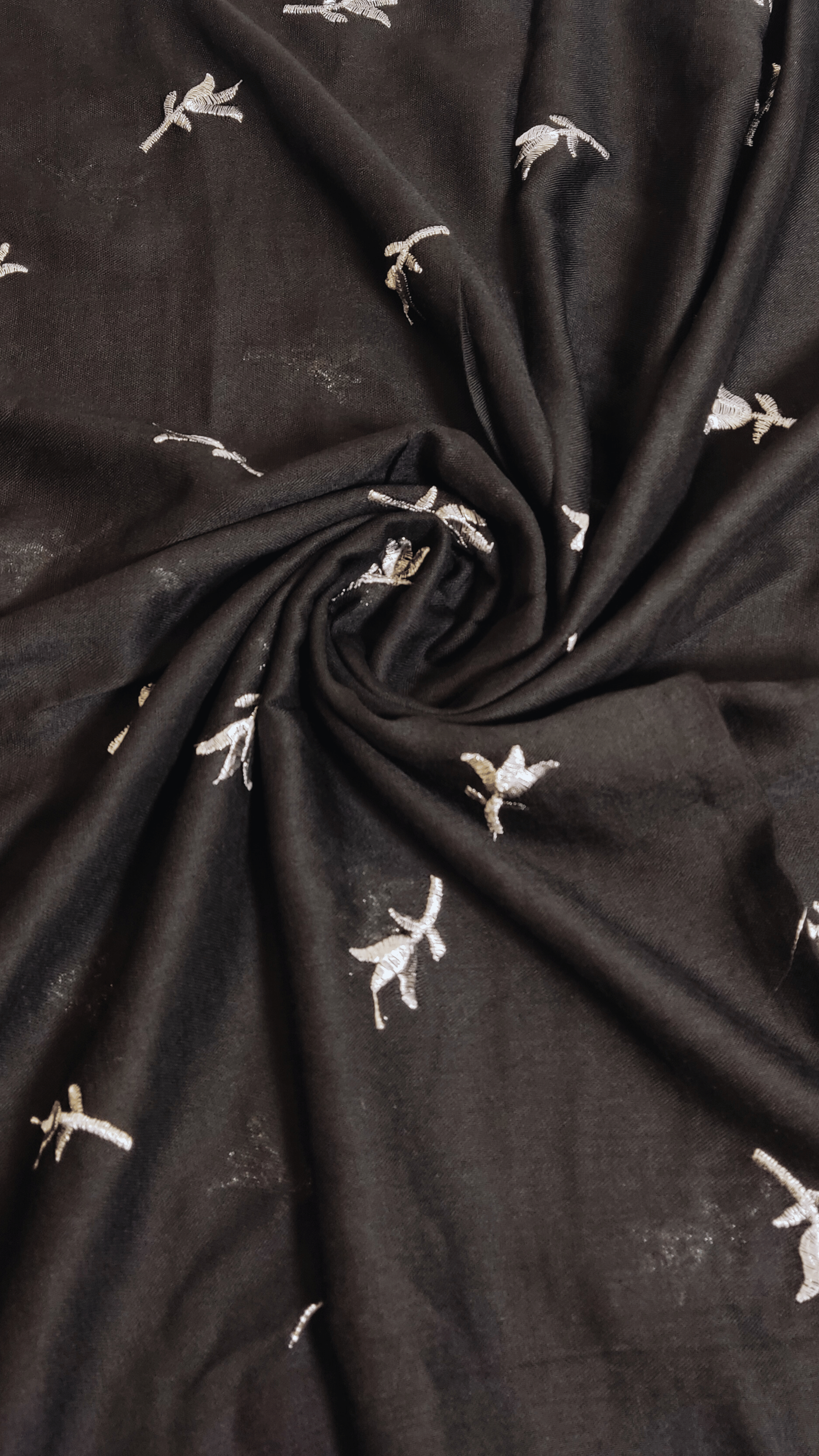 Black Bloom Hijab