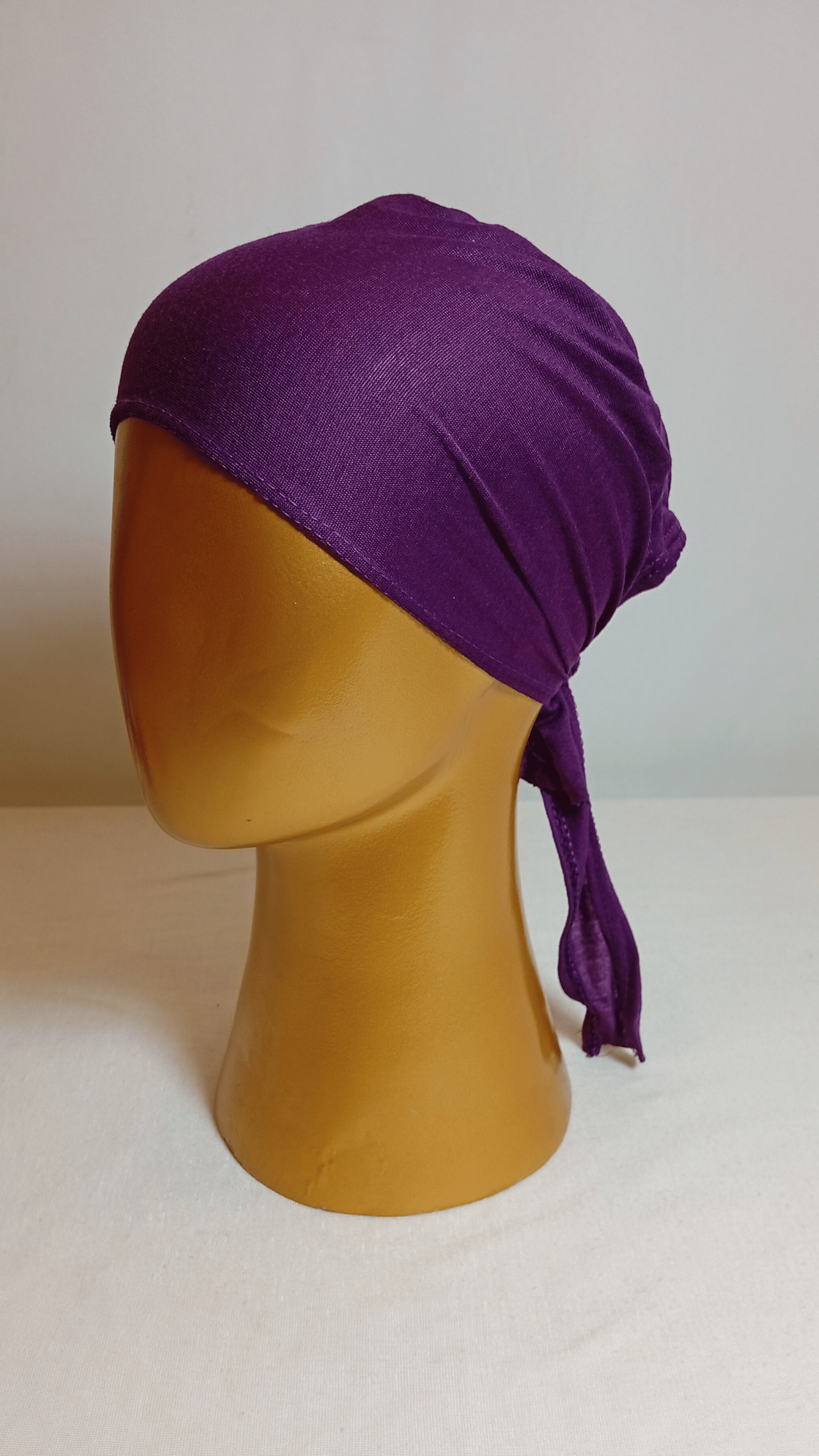 Plain Tie Back Cap  - Violet