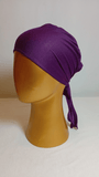 Plain Tie Back Cap  - Violet