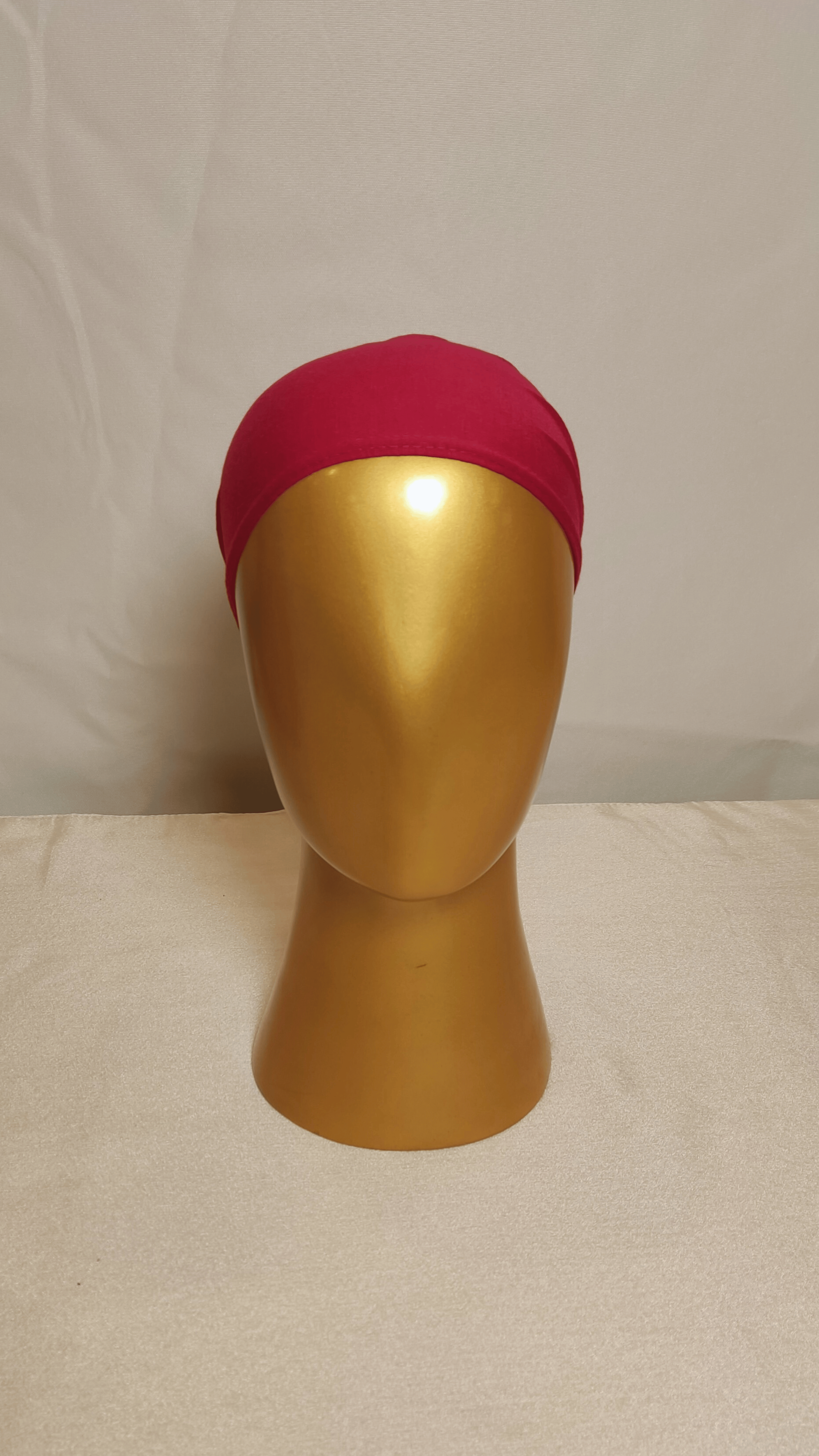 Plain Tie Back Cap  - Scarlet Bloom
