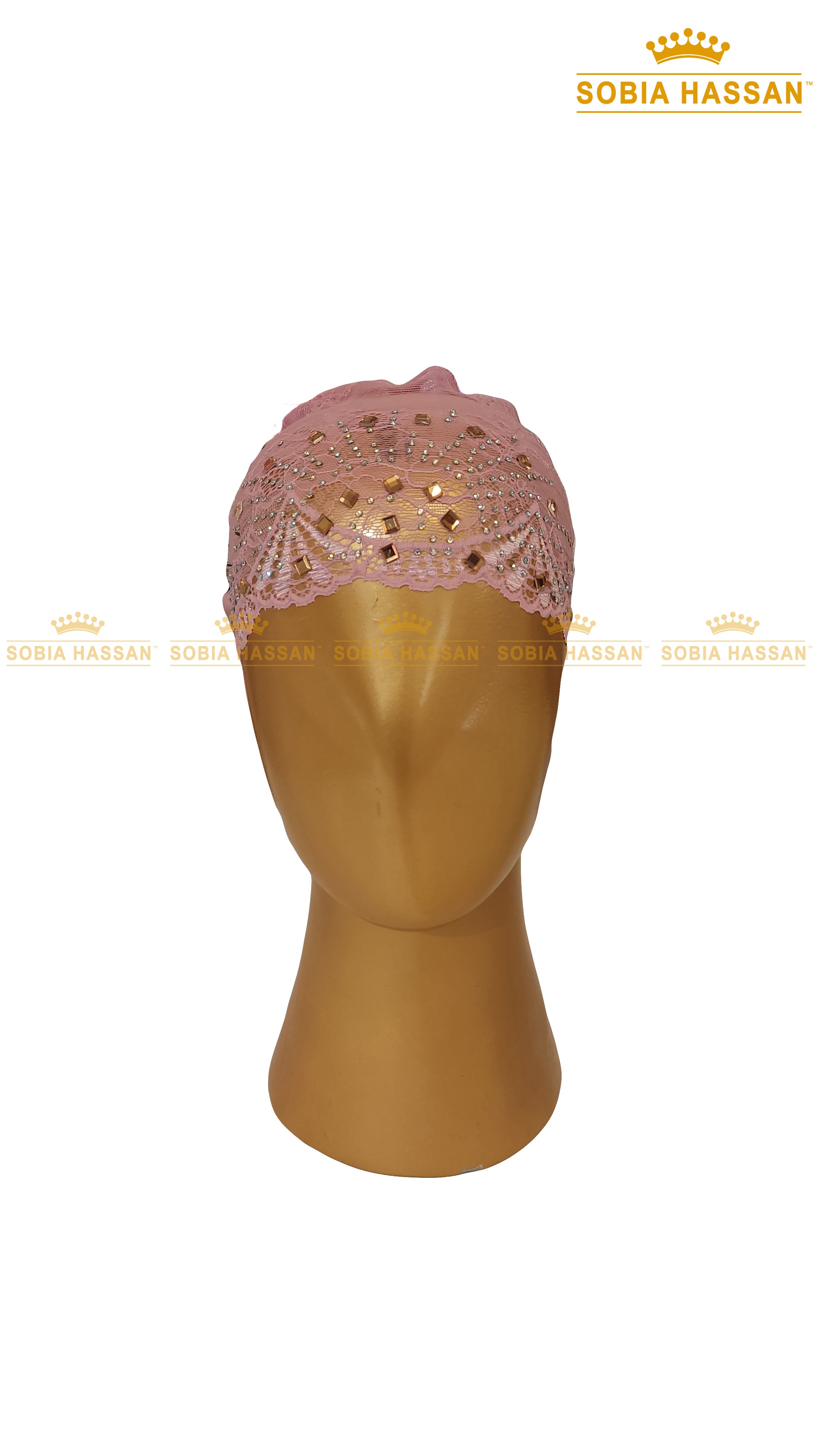 Stone Lace Hijab Cap