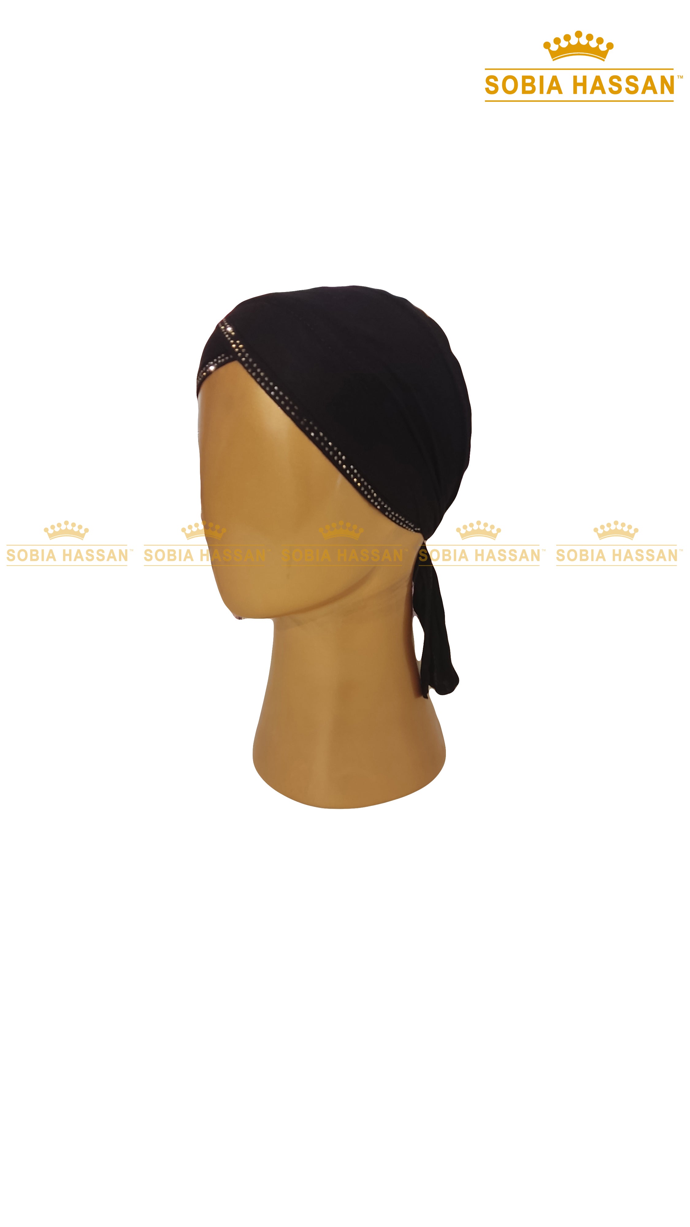 Criss Cross Stone Hijab Cap