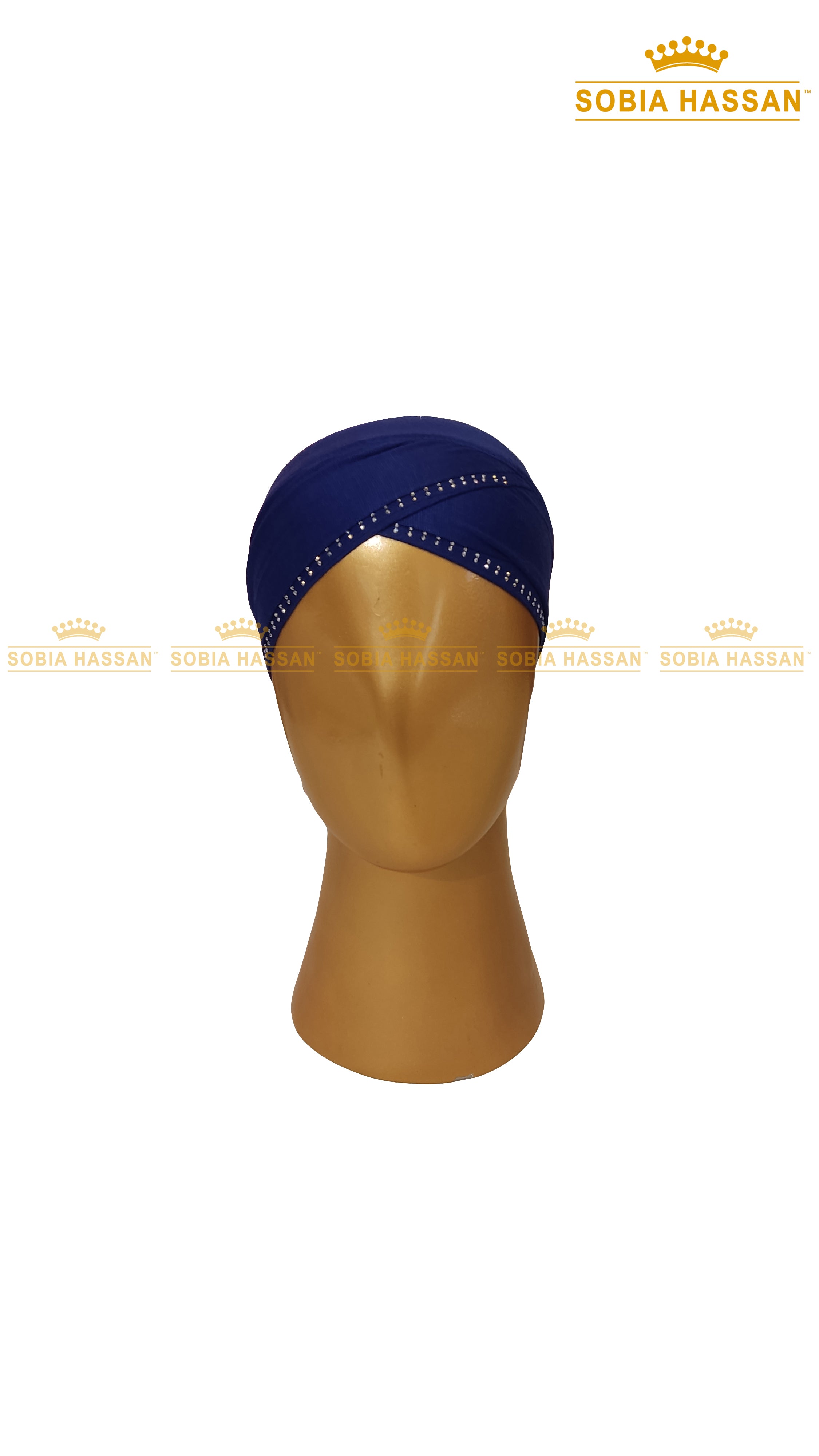 Criss Cross Stone Hijab Cap