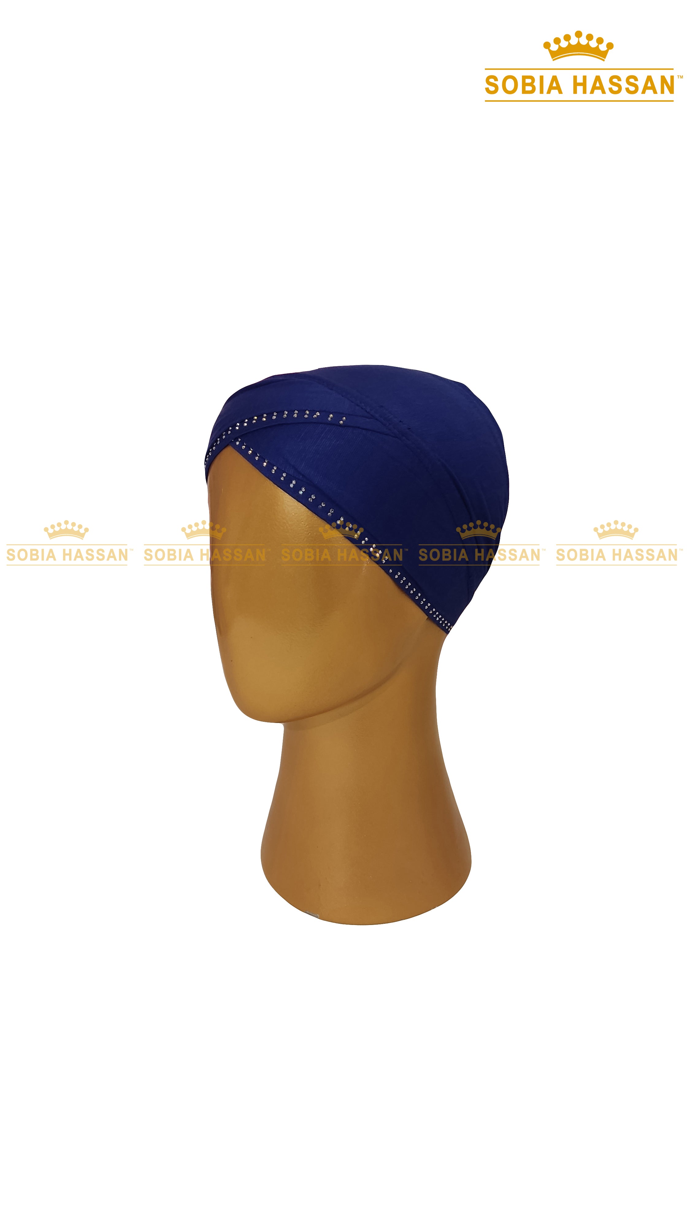 Criss Cross Stone Hijab Cap