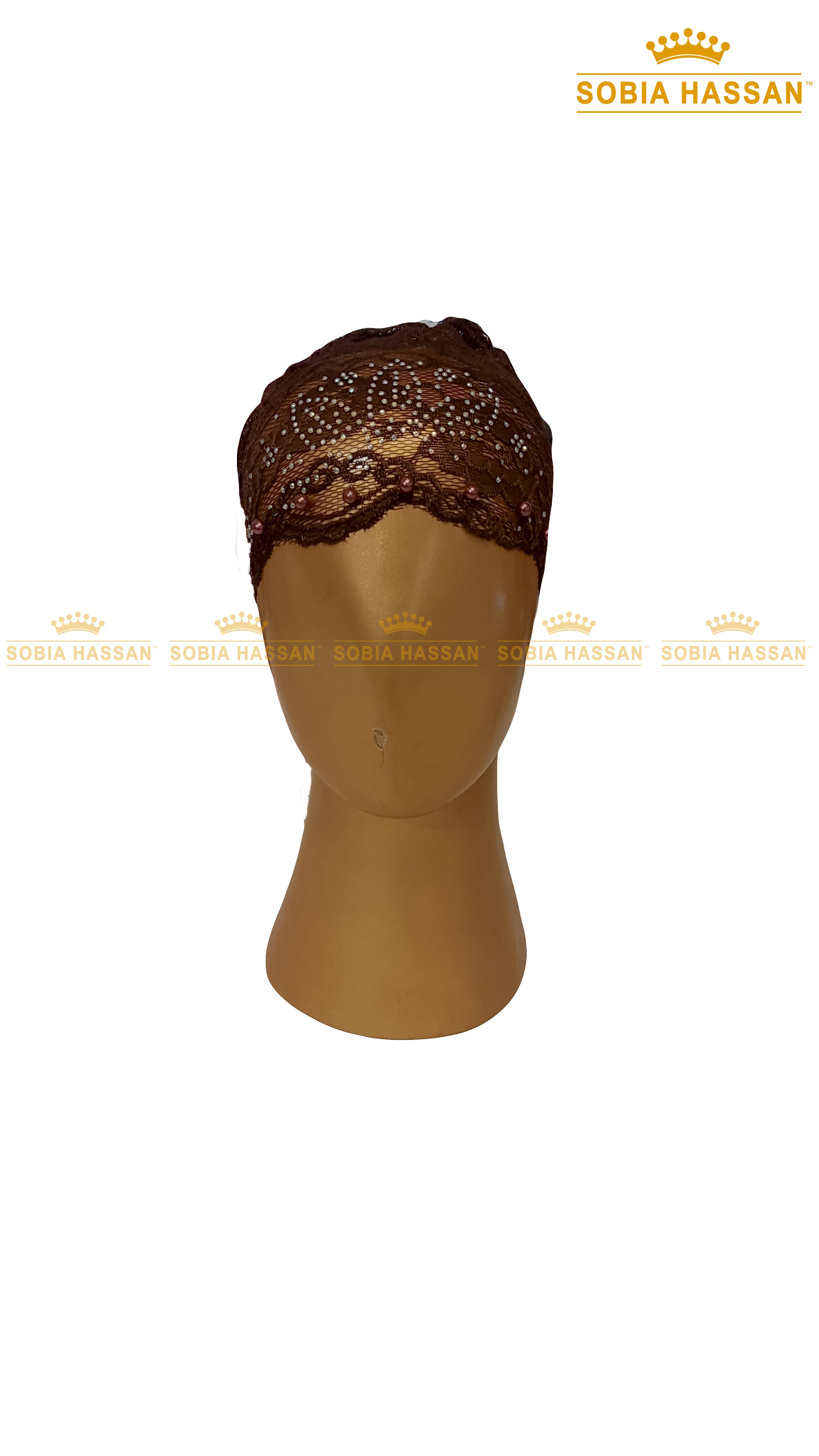 Stone Lace Hijab Cap
