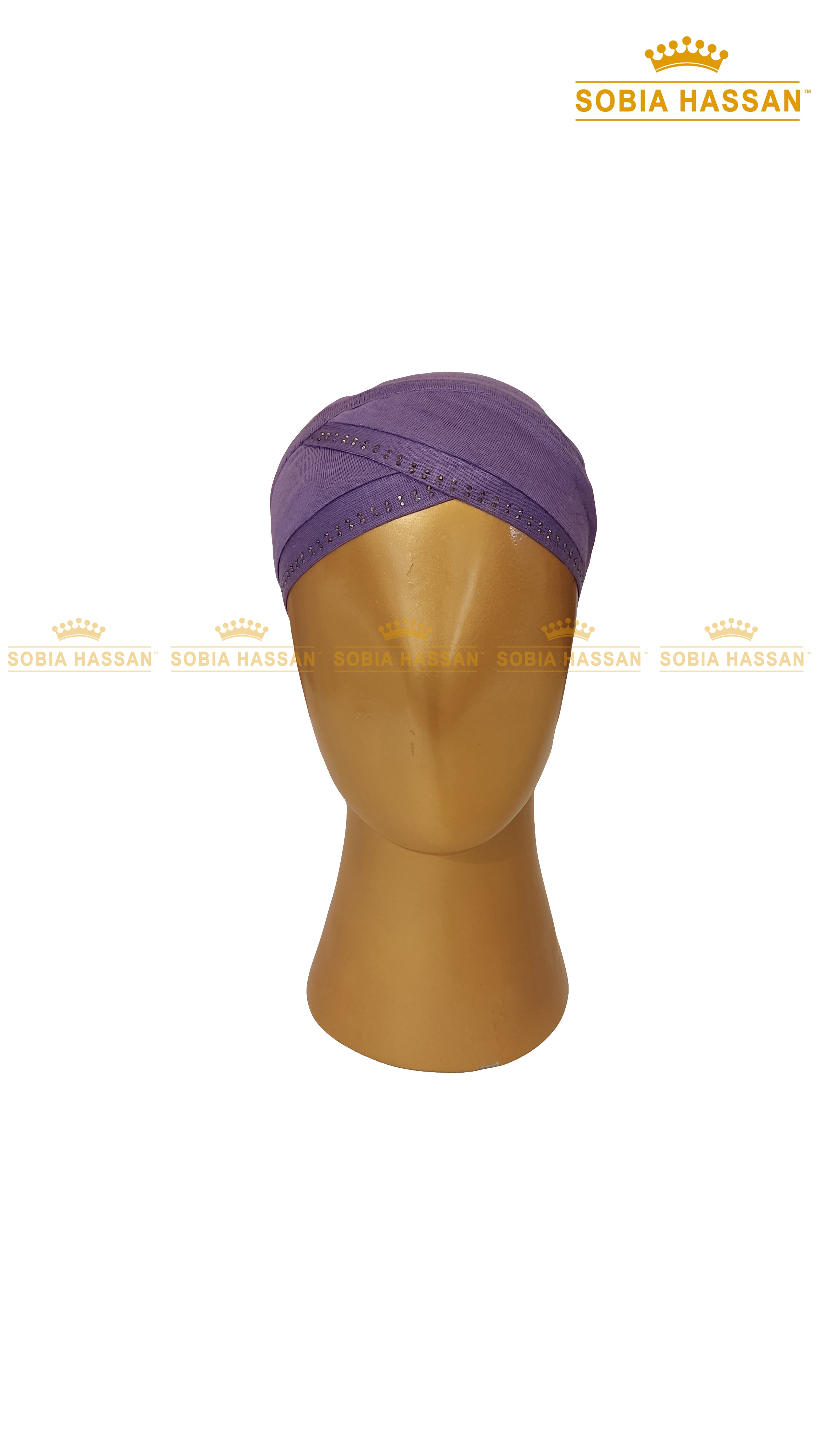 Criss Cross Stone Hijab Cap