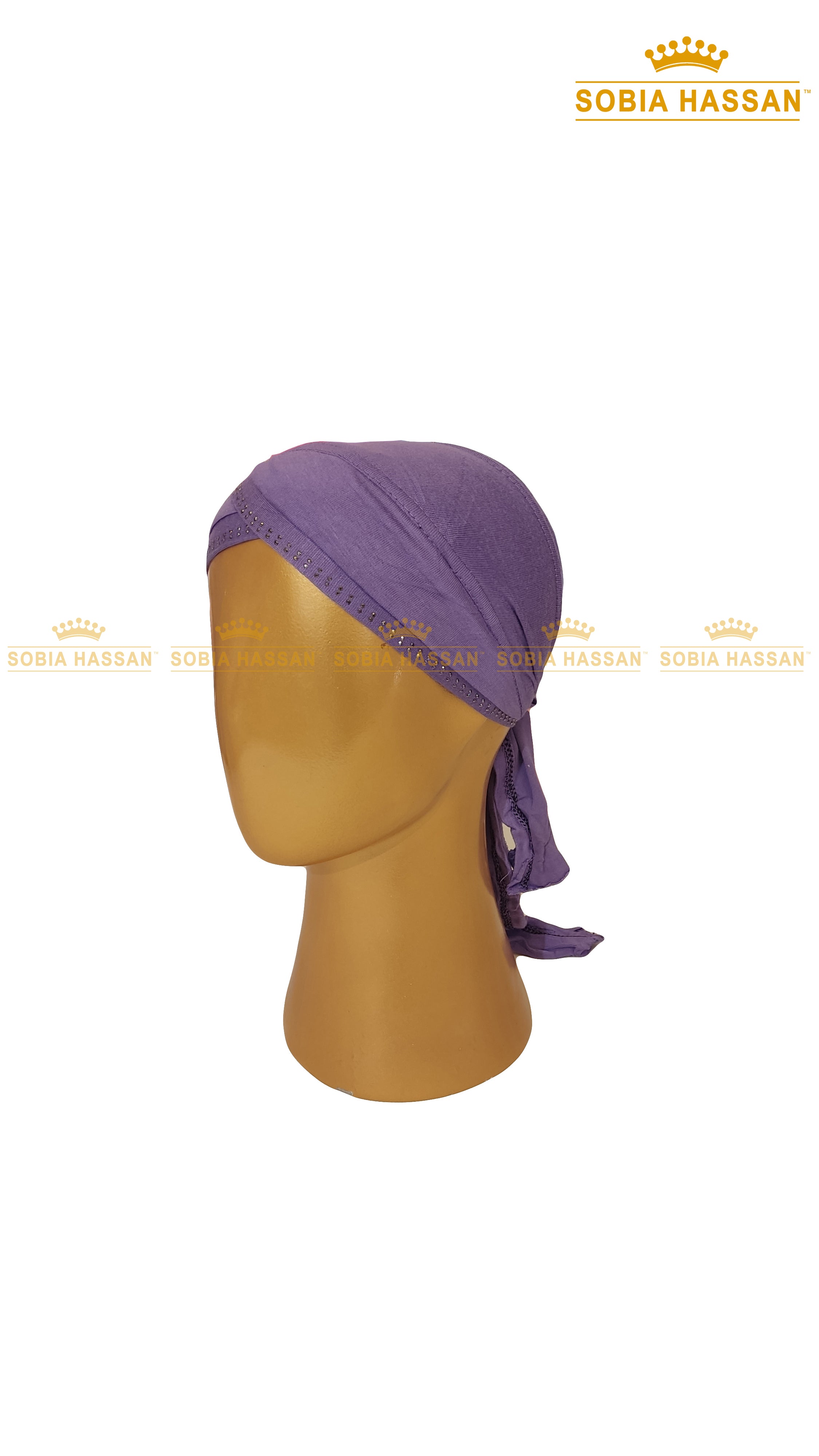 Criss Cross Stone Hijab Cap