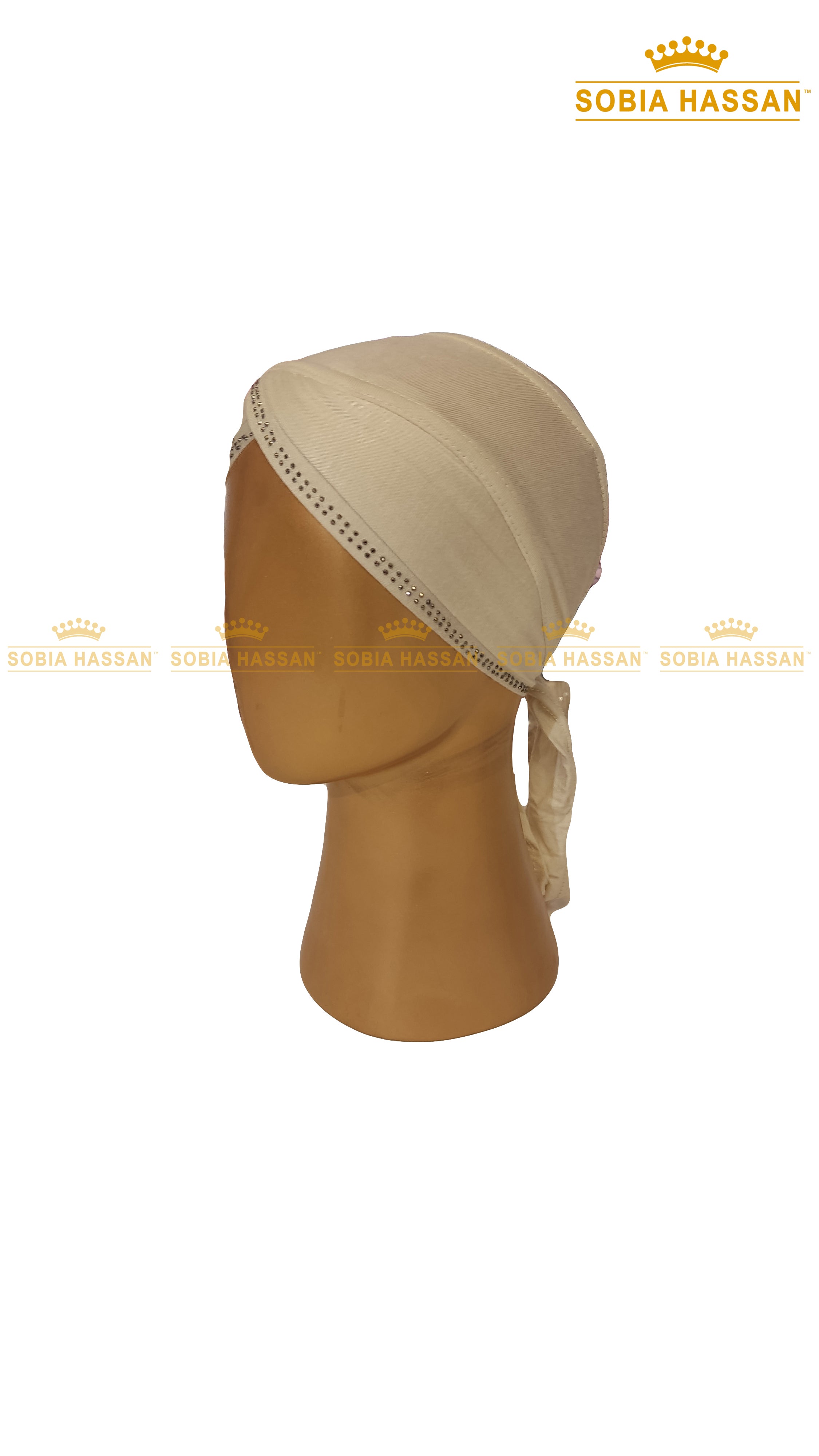 Criss Cross Stone Hijab Cap