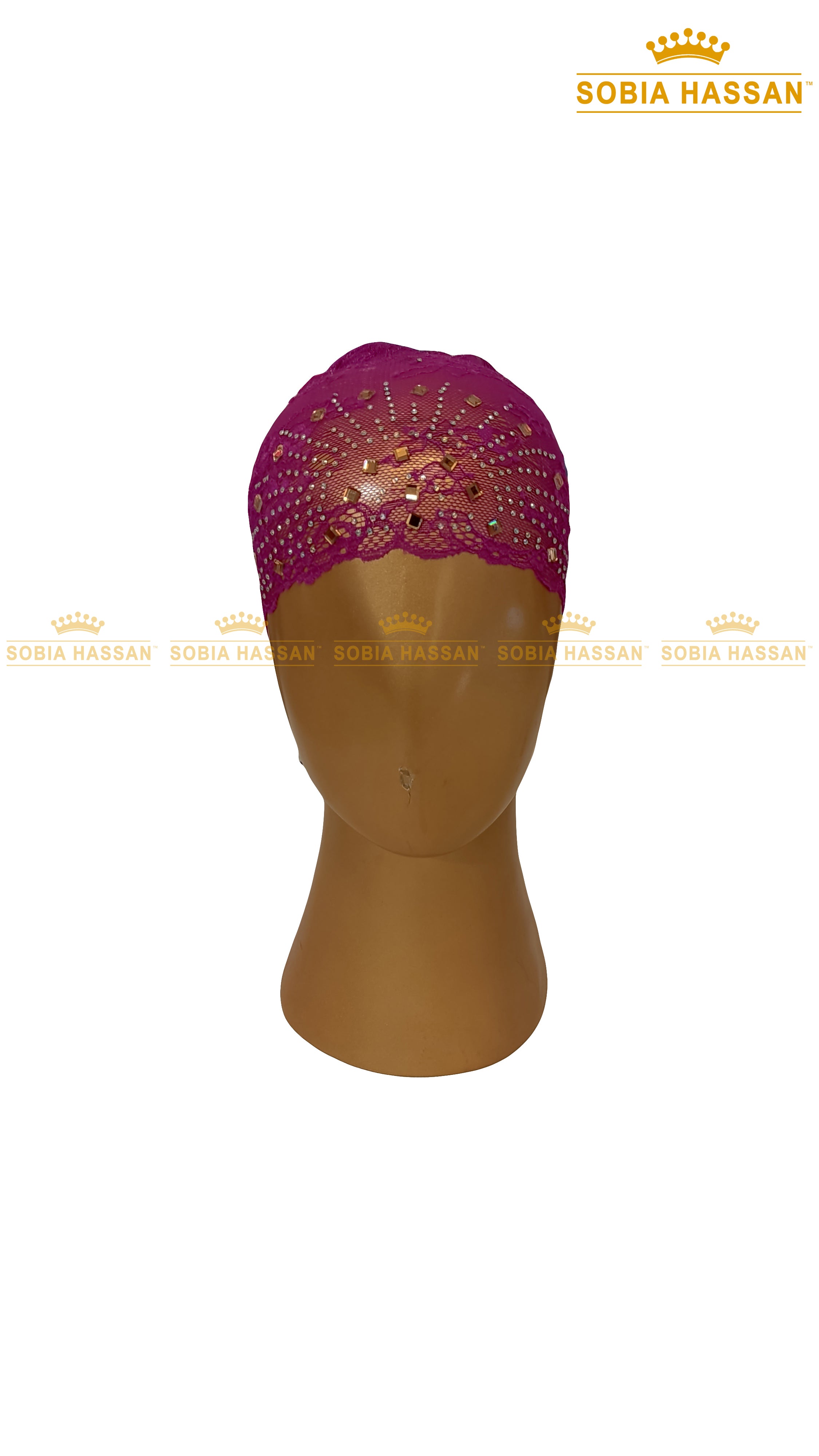 Stone Lace Hijab Cap