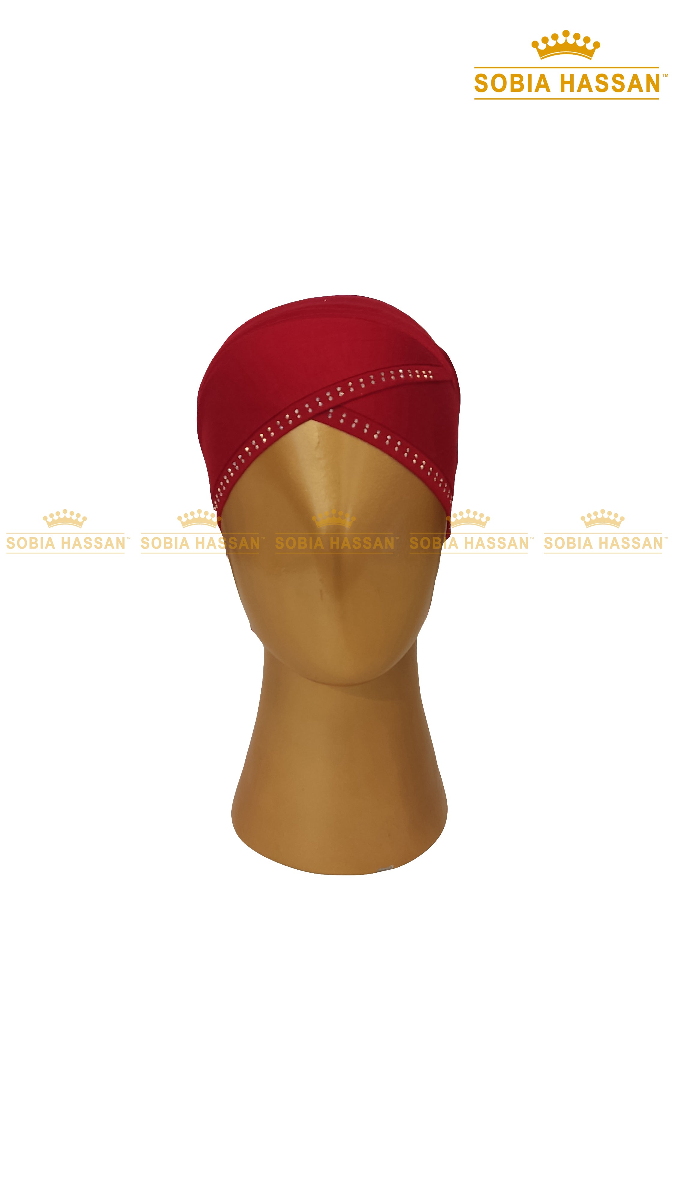 Criss Cross Stone Hijab Cap