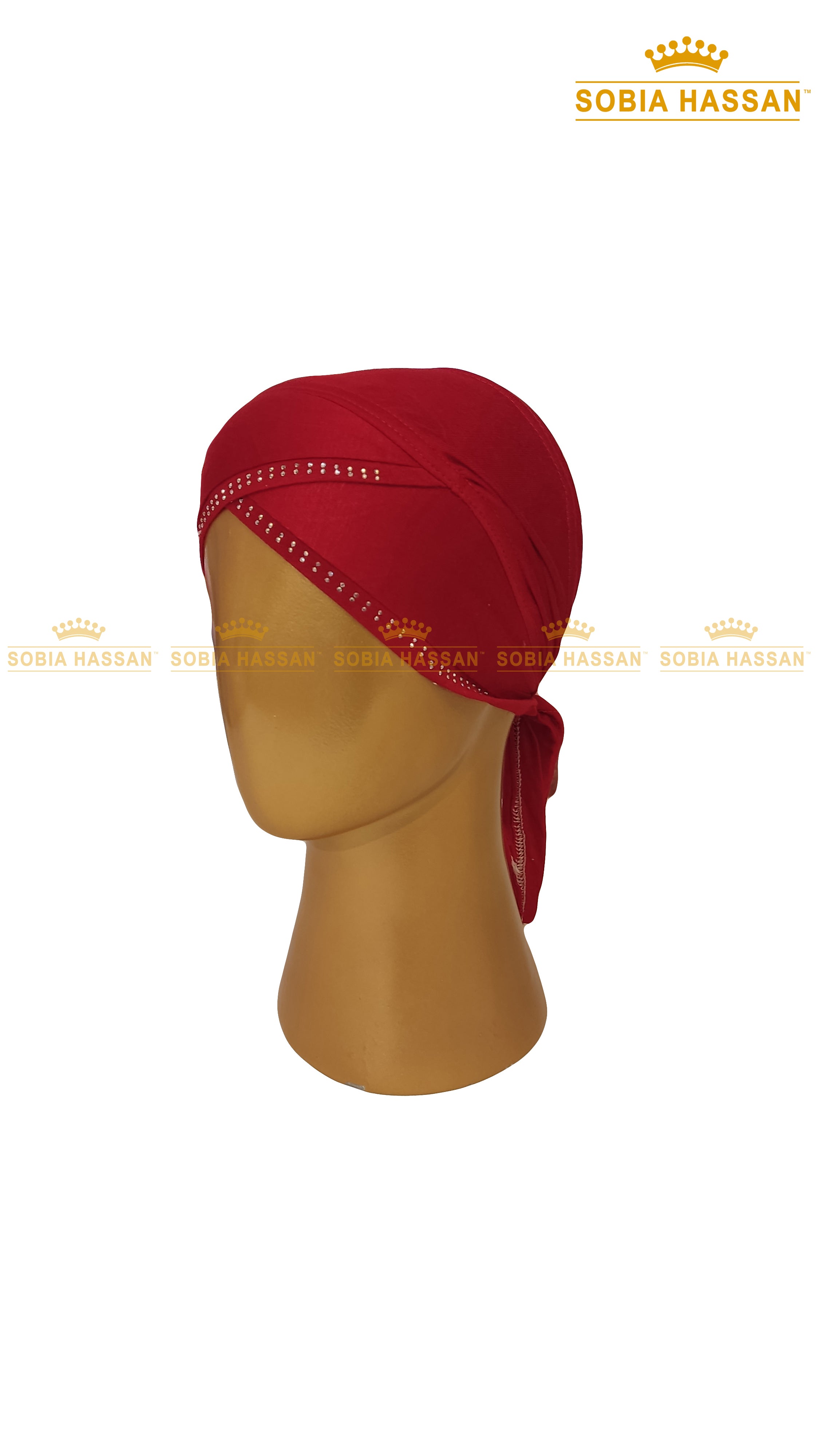 Criss Cross Stone Hijab Cap