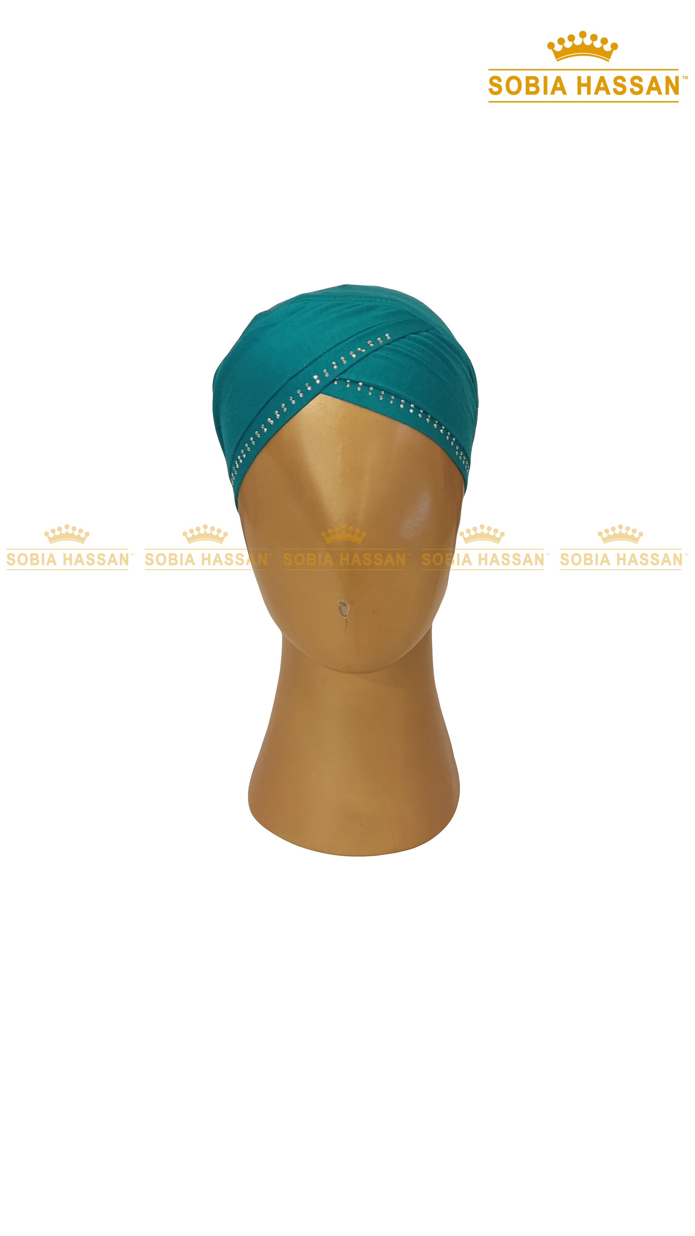 Criss Cross Stone Hijab Cap