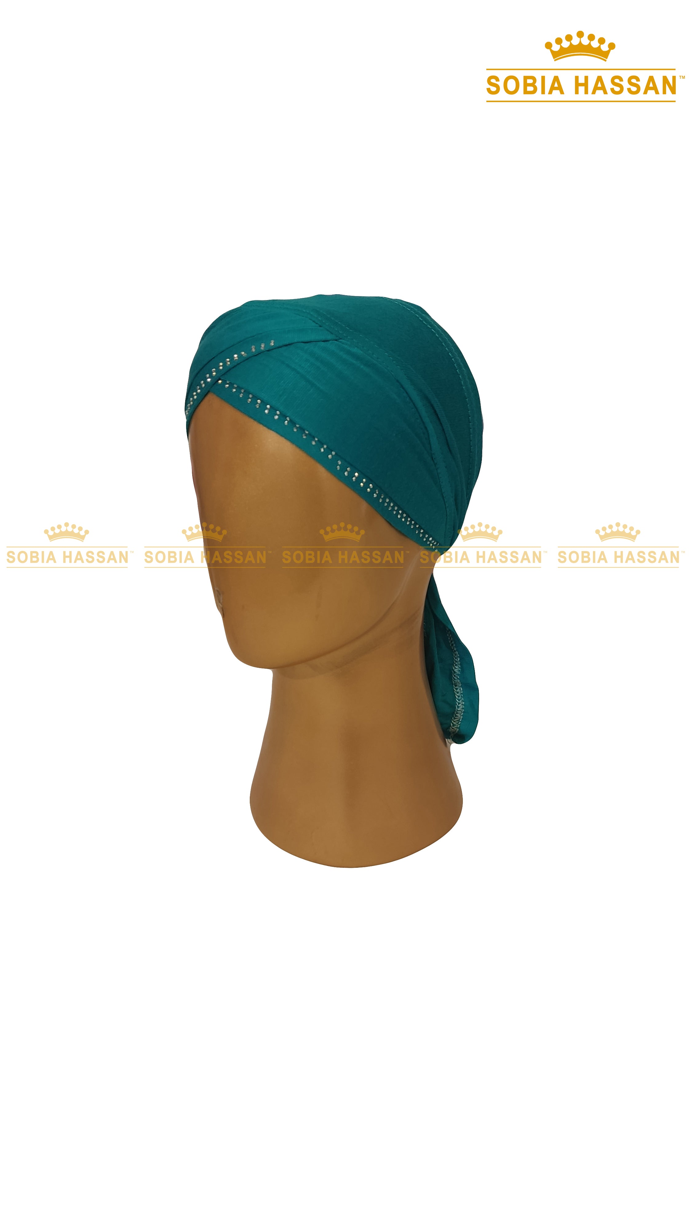 Criss Cross Stone Hijab Cap