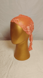 Plain Lace Cap - Peach