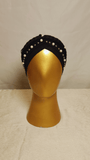 Braided Pearl Cap - Black