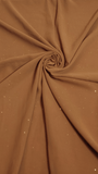 Georgette Glitter Hijab - Caramel