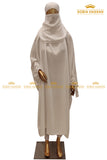 White Jilbab Set