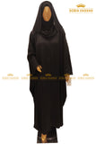 Black Floral Butterfly Abaya