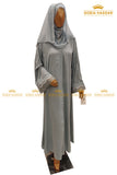 Sky Blue Beaded Abaya