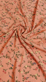 Printed Chiffon Hijab - Peach Petals