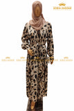 Leopard Silk Maxi