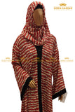 Printed Heavy Flare Abaya
