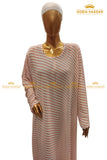 Striped Maxi Abaya