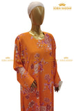 Orange Floral Maxi