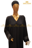Black Thread Maxi Abaya