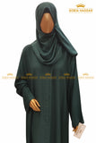 Emerald Front Open Abaya