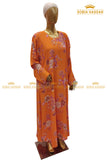 Orange Floral Maxi
