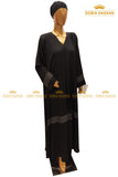 Black Thread Maxi Abaya