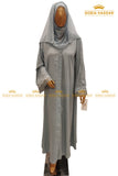 Sky Blue Beaded Abaya