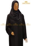 Onyx Front Open Abaya