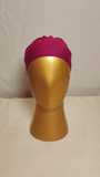 Plain Tie Back Cap  - Fuchsia