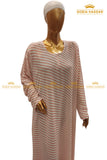 Striped Maxi Abaya