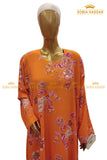 Orange Floral Maxi