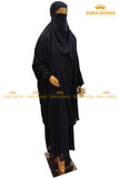 Navy Blue Jilbab Set