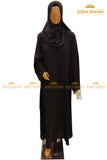 Onyx Front Open Abaya