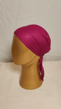 Plain Tie Back Cap  - Fuchsia