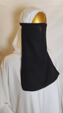Mini Tie-Back Niqab - Brick Red