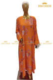 Orange Floral Maxi